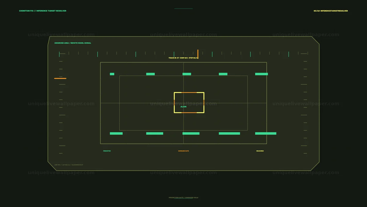 AI Cognition FUI Target Resolver Seamless Loop