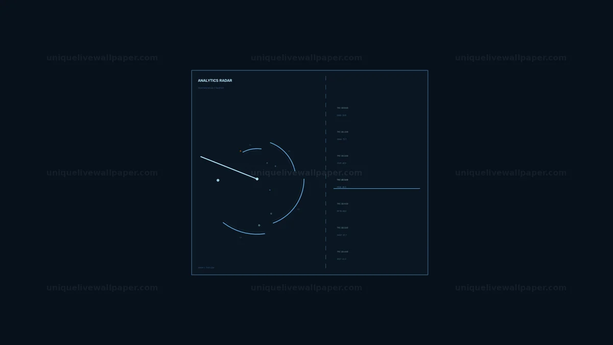 Analytics Radar HUD Interface Seamless Loop