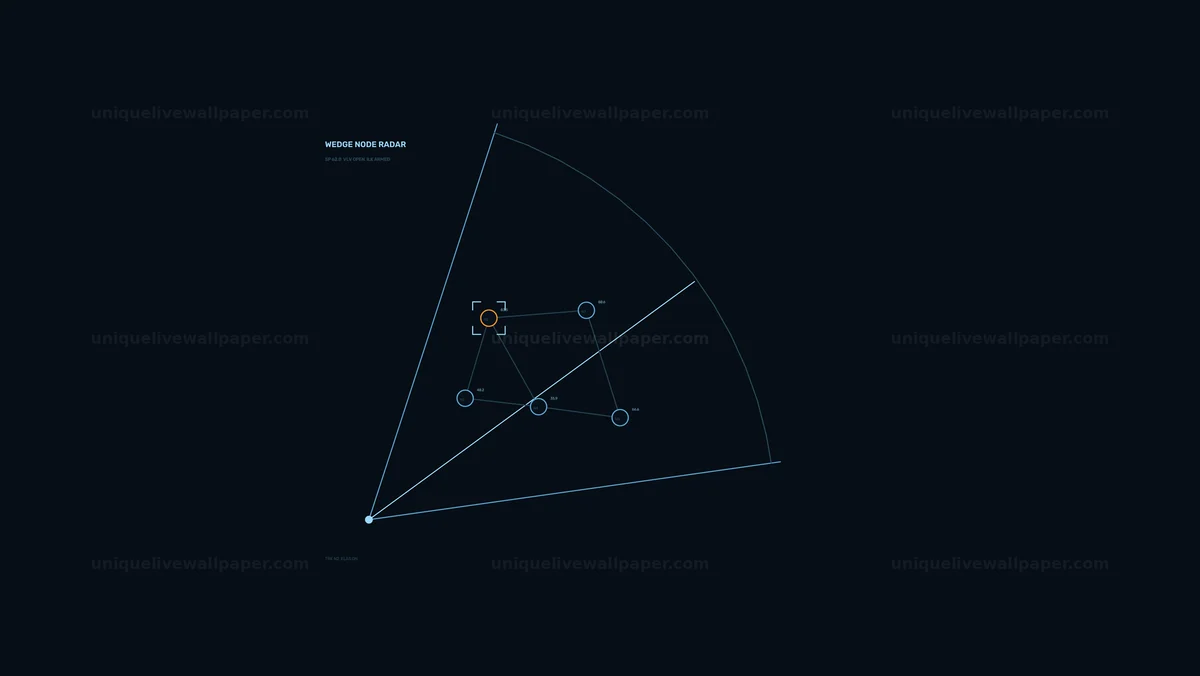 Network Node Radar HUD Seamless Loop