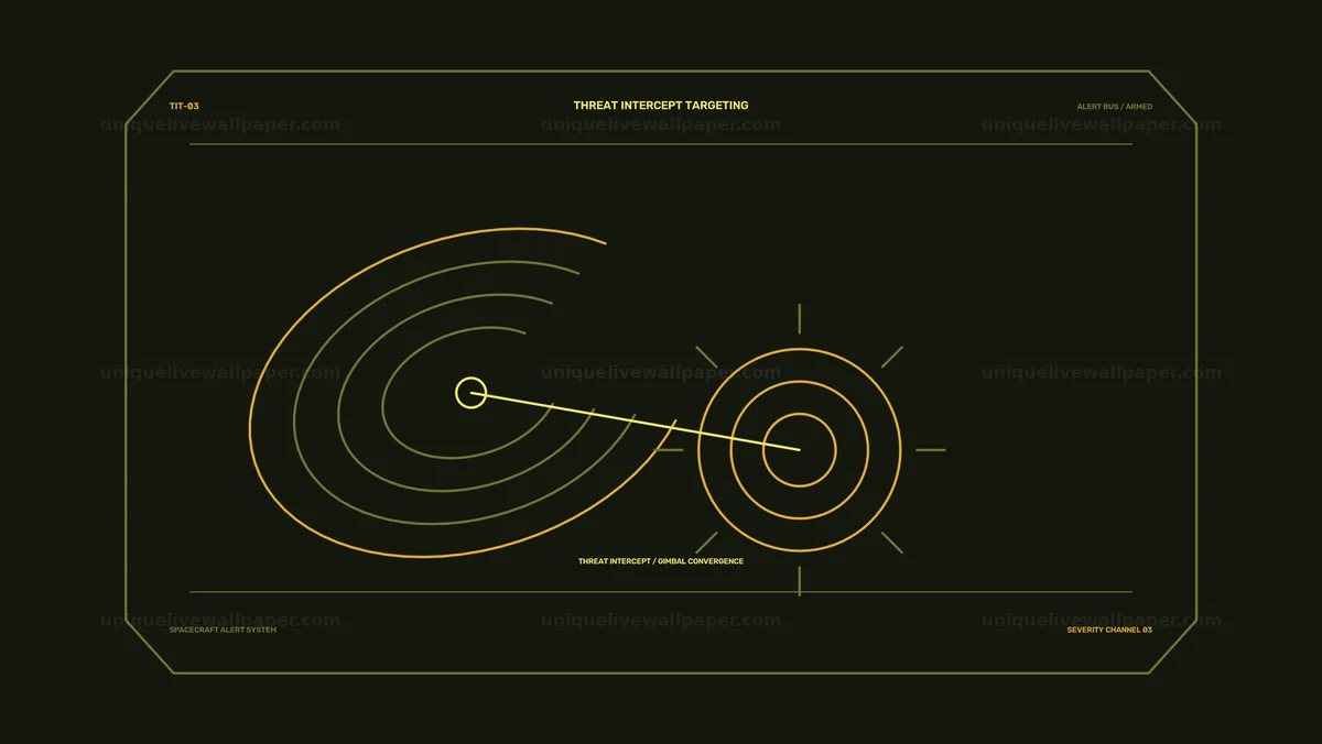 Spacecraft Alert Targeting HUD Seamless Loop