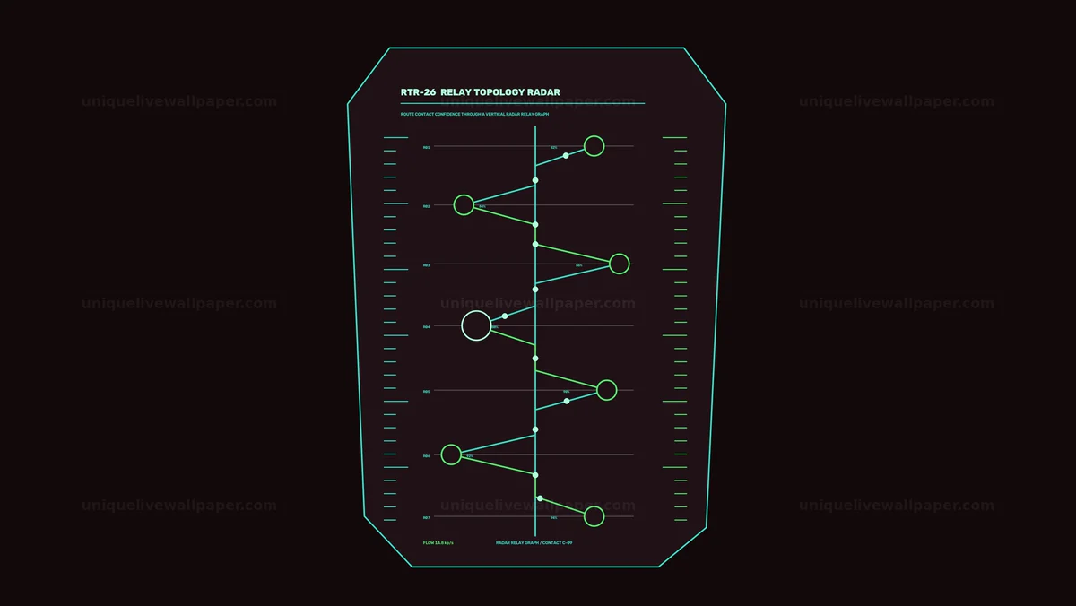 Spacecraft Radar Relay Topology HUD Seamless Loop