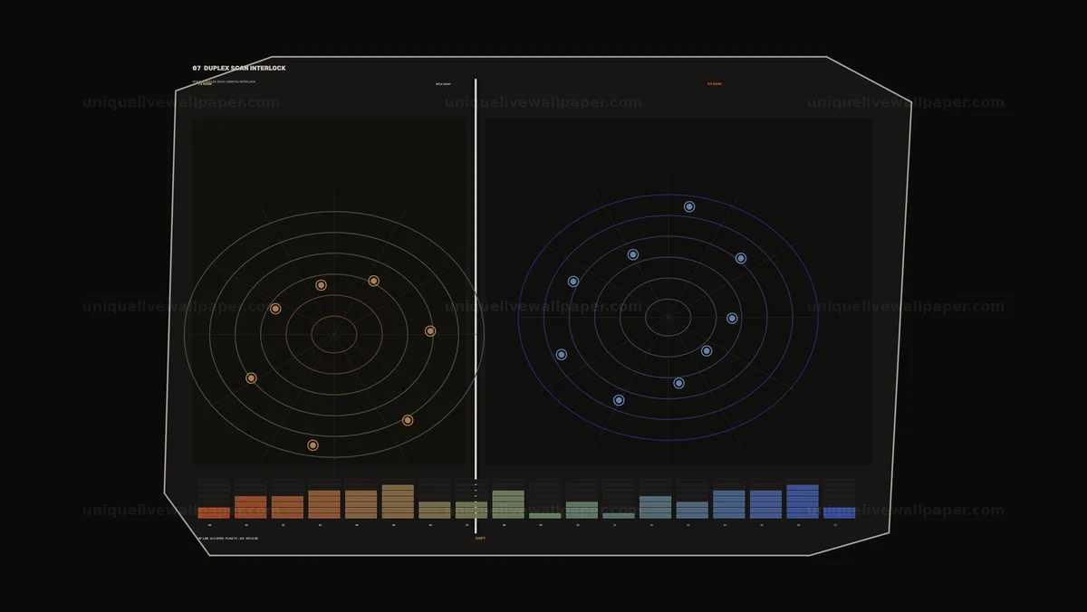 Spacecraft Radar Scanner Display Seamless Loop