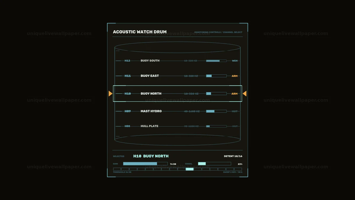 Watermarked thumbnail for Acoustic Monitoring Controls HUD Seamless Loop