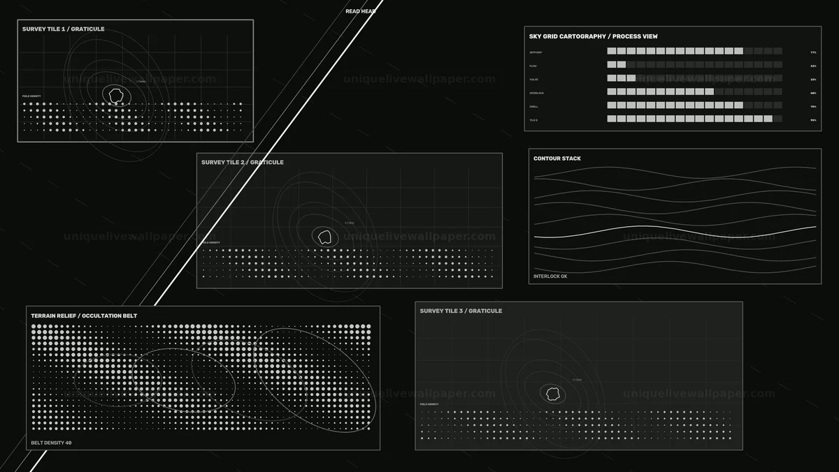 Asteroid Tracking HUD Animation Seamless Loop