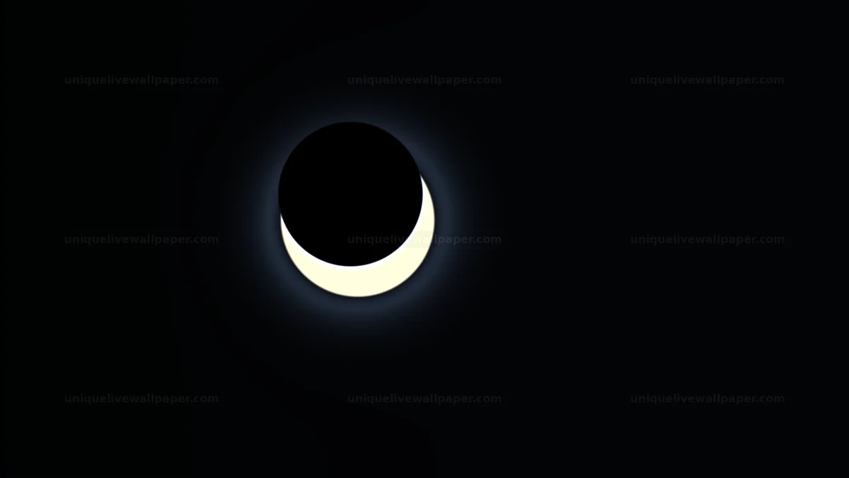 Eclipse Dark Sky Radial Light Seamless Loop