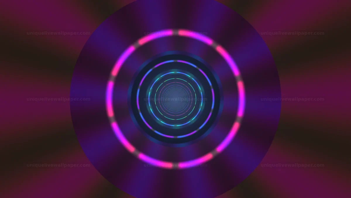 Watermarked thumbnail for Glowing Geometric Tunnel Background Seamless Loop