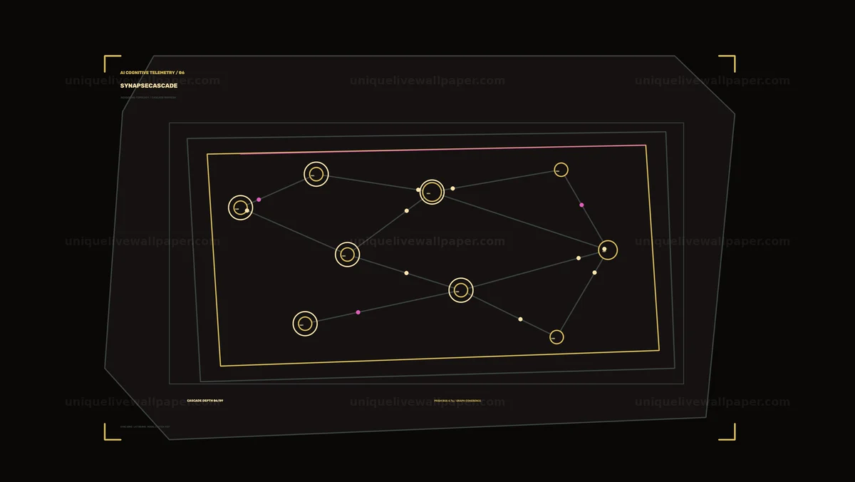 Watermarked thumbnail for AI Cognitive Telemetry Network HUD Seamless Loop