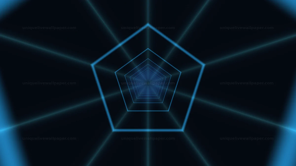 Electric blue wormhole background creates a visual effect