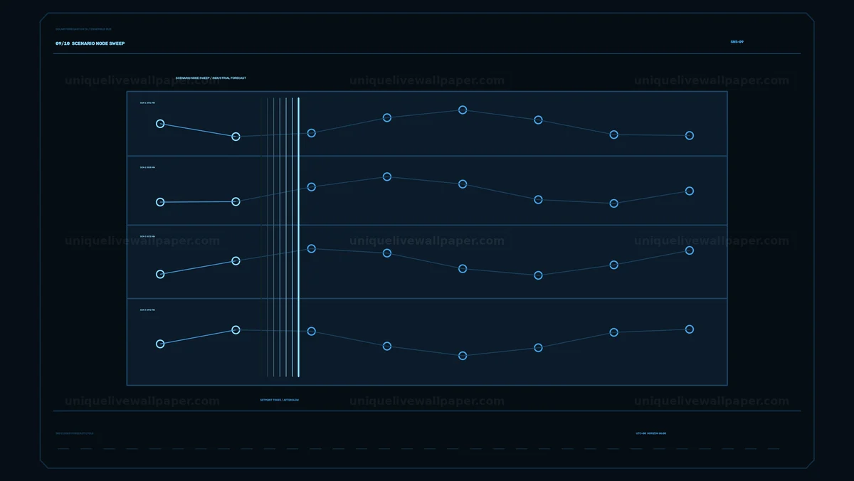 Watermarked thumbnail for Solar Energy Forecast Data Screen Seamless Loop
