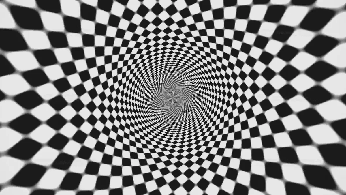 Watermarked thumbnail for Black and White Infinite Tunnel Background Seamless Loop