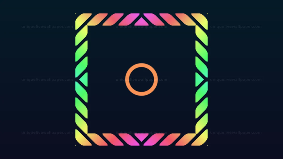 Colorful Kaleidoscope Shape Elements Seamless Loop