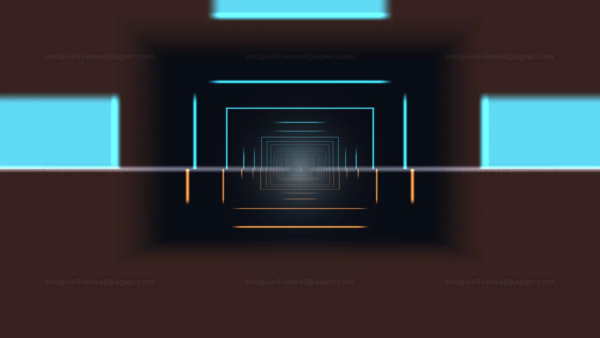 Watermarked thumbnail for Futuristic Neon Tunnel Graphic Seamless Loop