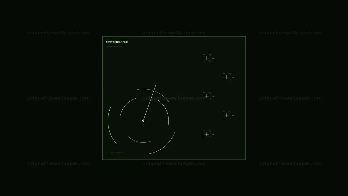 Futuristic Reticle Tracking Display Seamless Loop