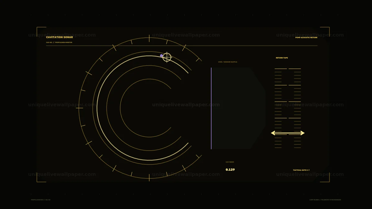 Spacecraft Propulsion Monitoring HUD Seamless Loop