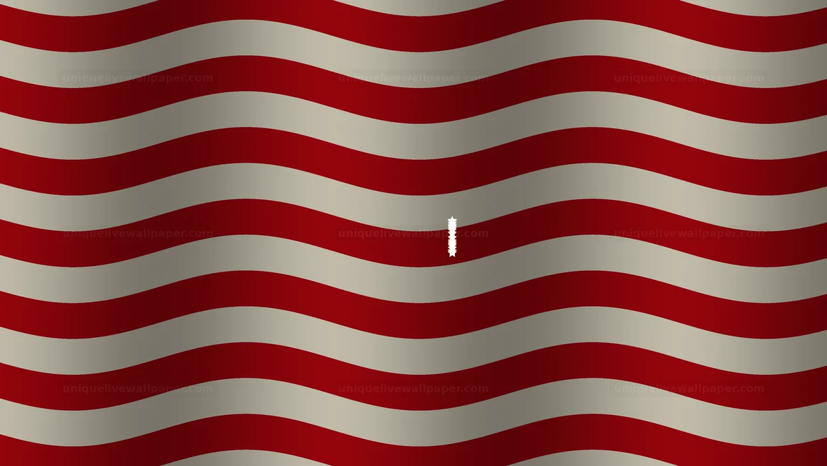 Waving Red and White Stripes Seamless Loop