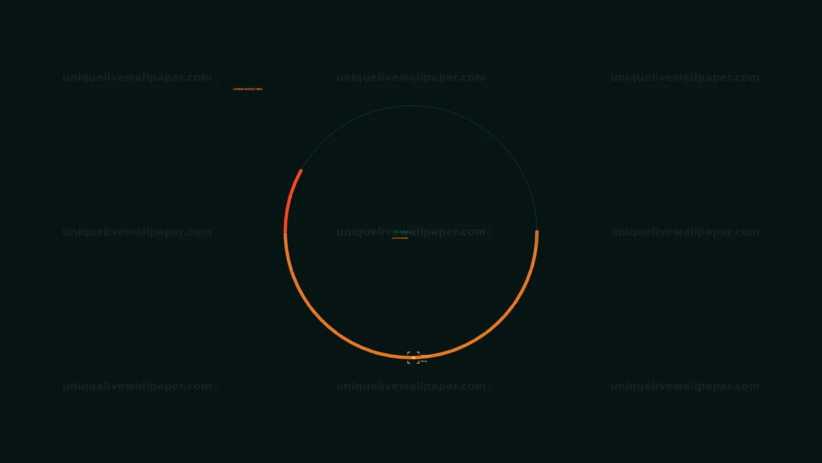 Carbon Emissions Reduction Gauge HUD Seamless Loop