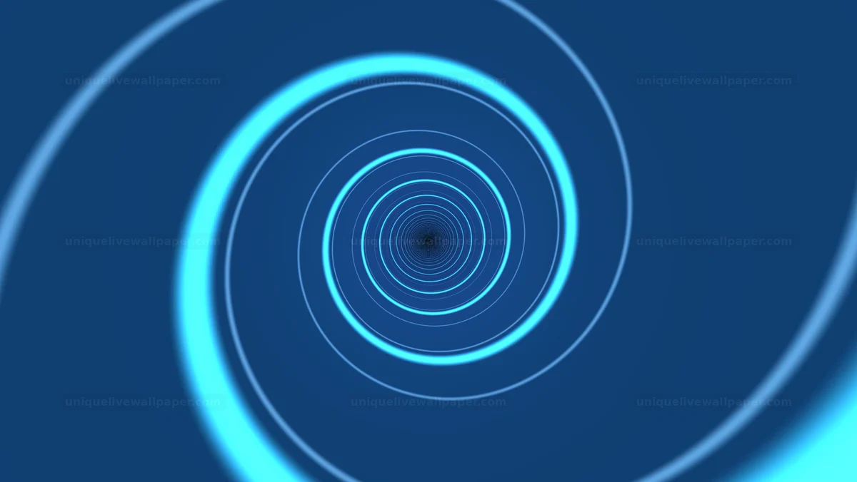 Watermarked thumbnail for Electric Blue Wormhole Tunnel Seamless Loop