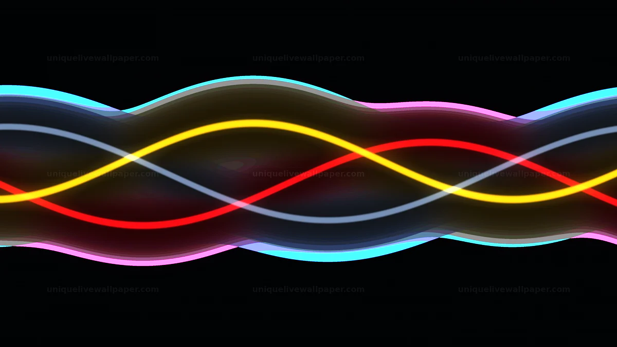 German Flag Inspired Glowing Stripes Seamless Loop