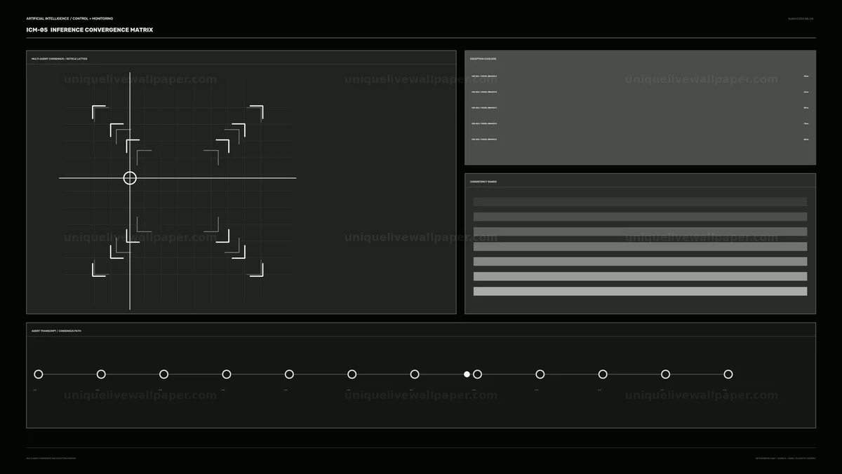 Artificial Intelligence Monitoring Dashboard Seamless Loop