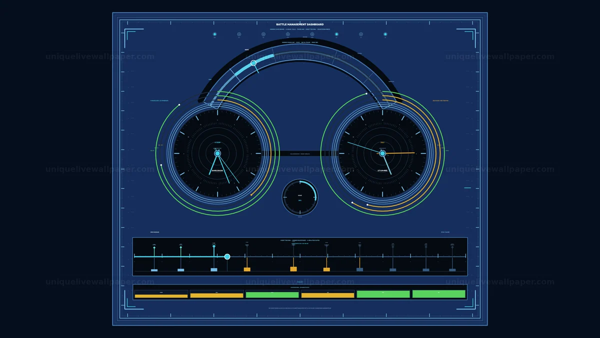 Watermarked thumbnail for Battle Management Dashboard HUD Seamless Loop
