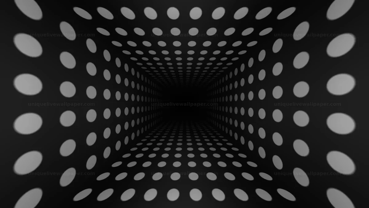 Watermarked thumbnail for Monochrome Dotted Tunnel Seamless Loop
