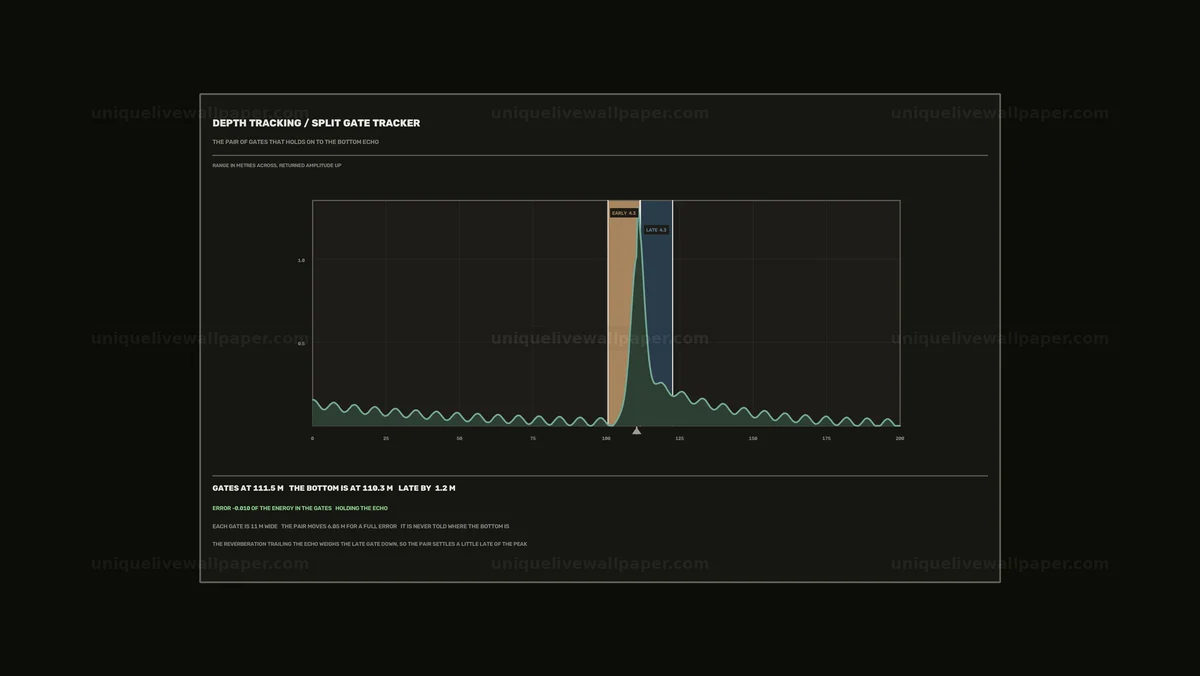 Sonar Depth Tracking HUD Graph Seamless Loop