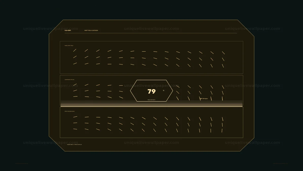 AI Confidence Score Display HUD Seamless Loop