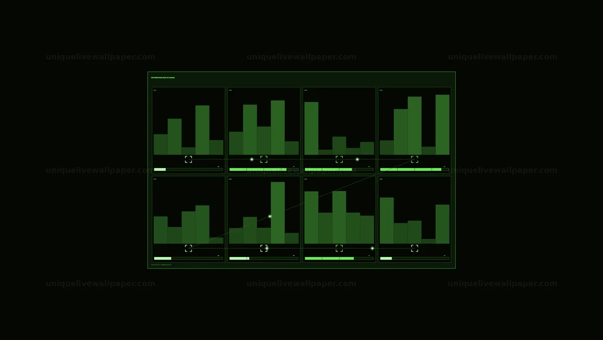 Watermarked thumbnail for Energy Distribution Analytics HUD Seamless Loop