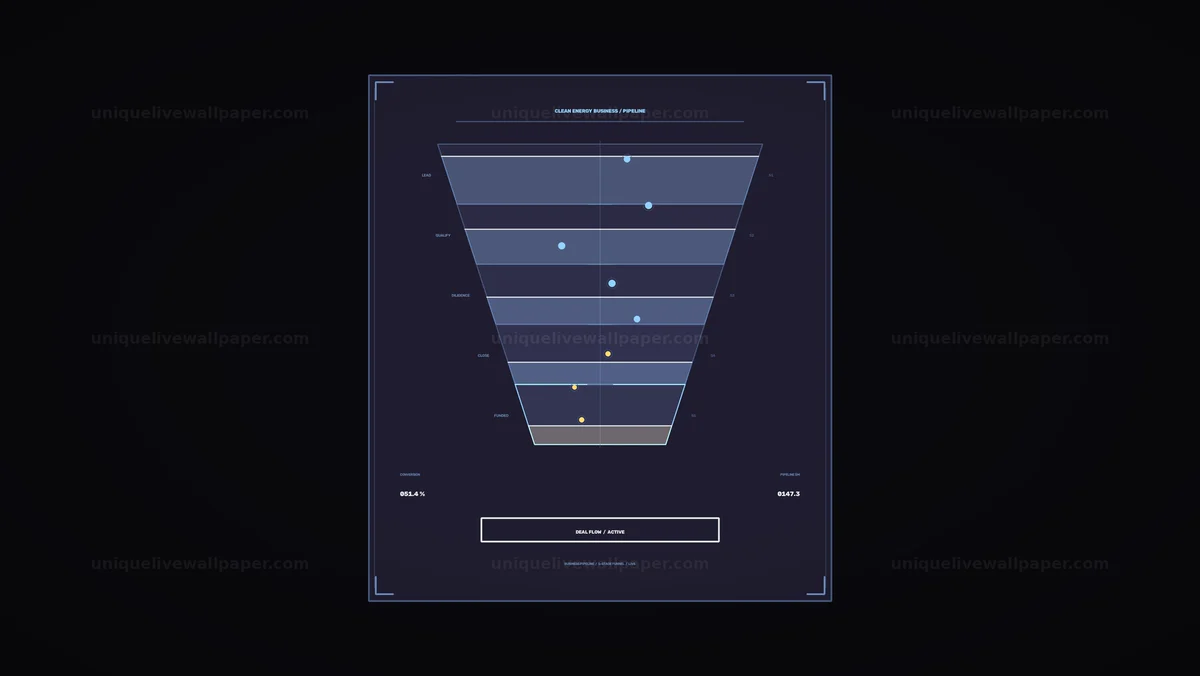 Watermarked thumbnail for Clean Energy Business Pipeline Dashboard Seamless Loop