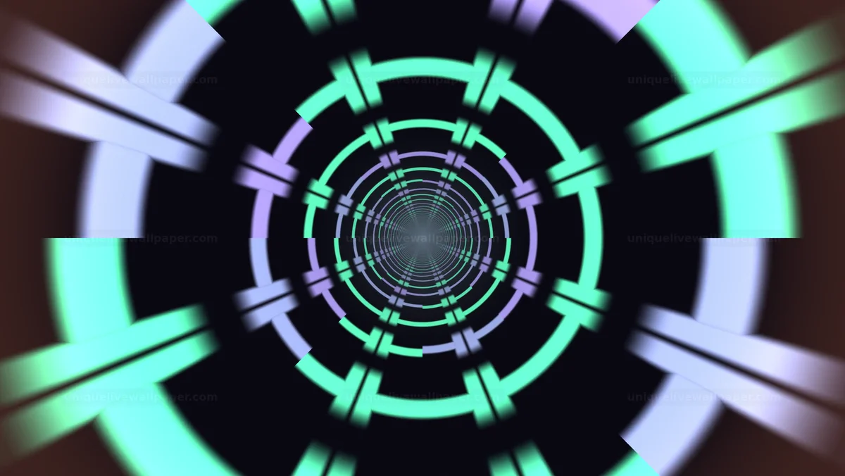 Futuristic Tunnel Kinetic Typography Reveal — A tunnel that features v