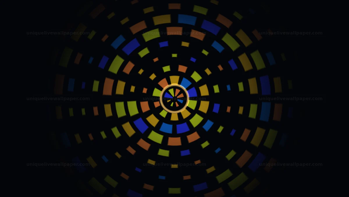 Fractal Rosette Motion Background Seamless Loop