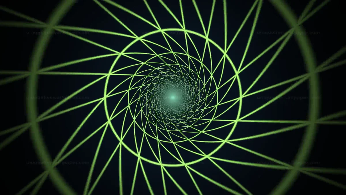 Centered Wormhole Portal Background Seamless Loop