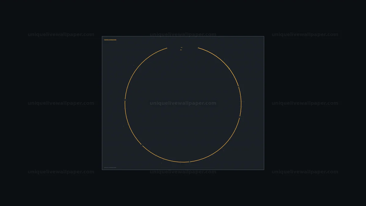 Clean Technology Energy Monitoring HUD Circular Ring Seamless Loop
