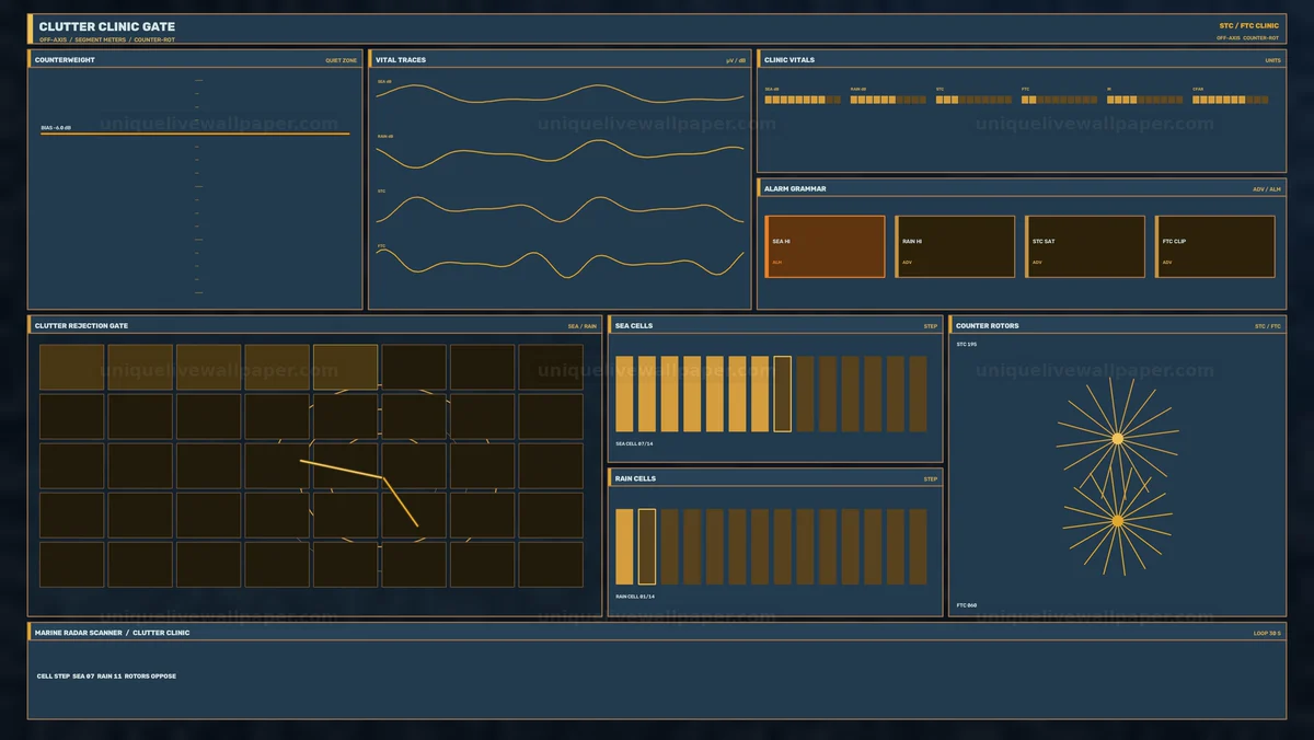 Watermarked thumbnail for Marine Radar Clutter Control Interface
