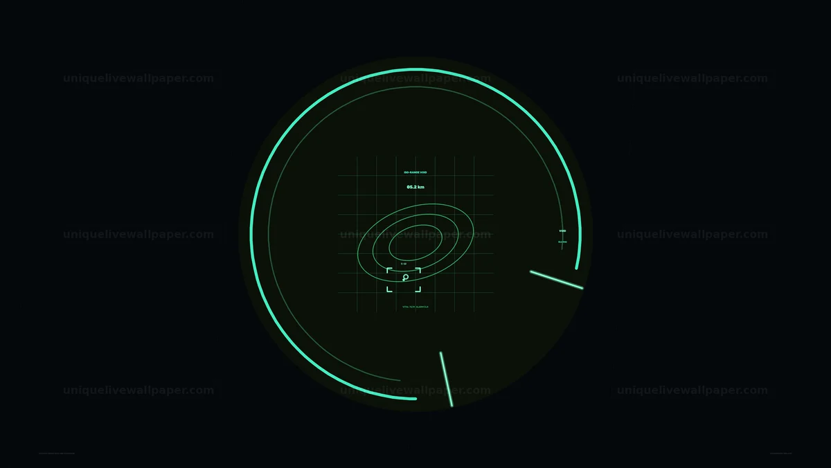 Range Analysis Radar HUD Seamless Loop