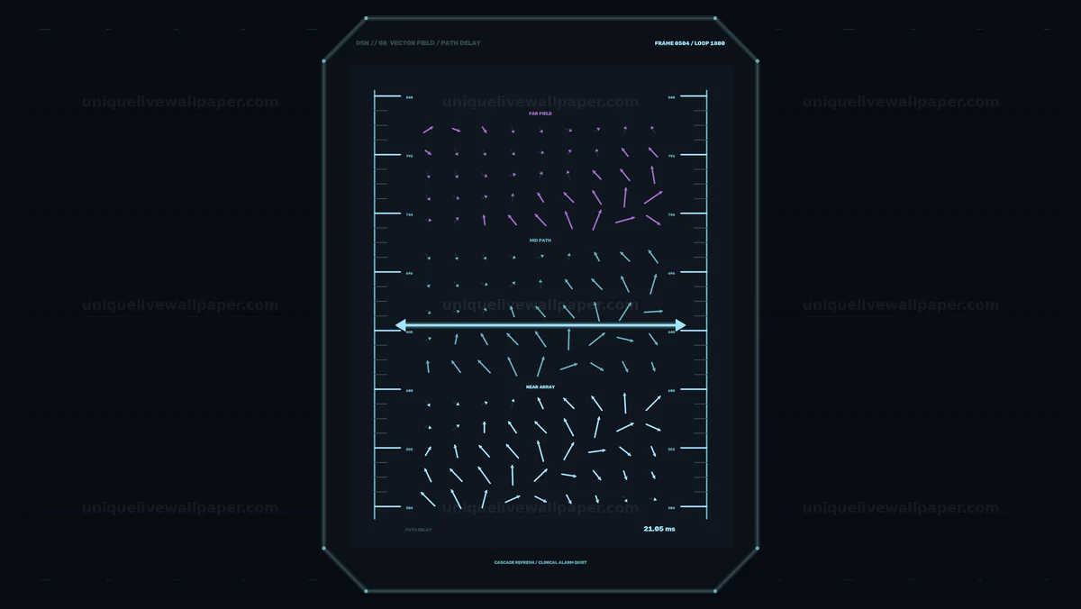 Spacecraft Signal Analysis Vector HUD Seamless Loop