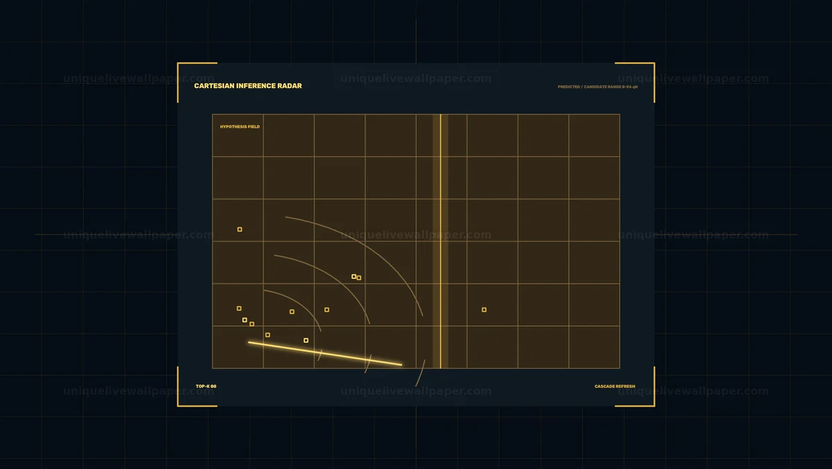 AI Inference Radar Control Screen Seamless Loop