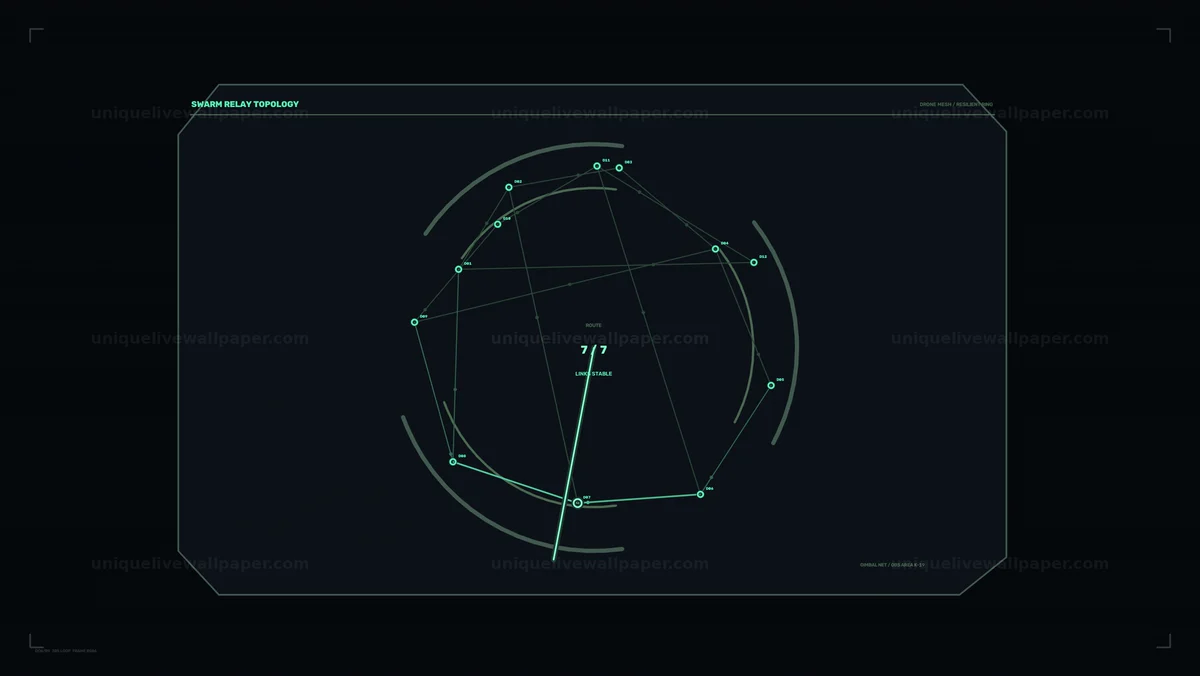 Defense Communication Network HUD Seamless Loop