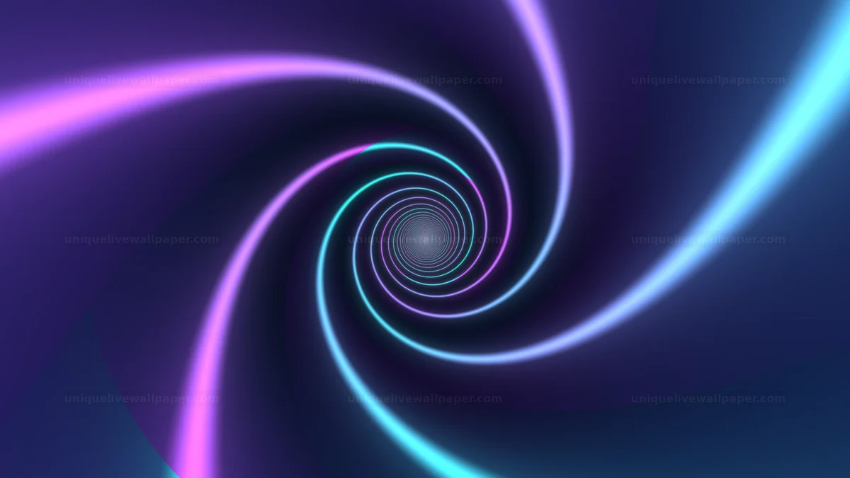Watermarked thumbnail for Neon Spiral Tunnel Seamless Loop