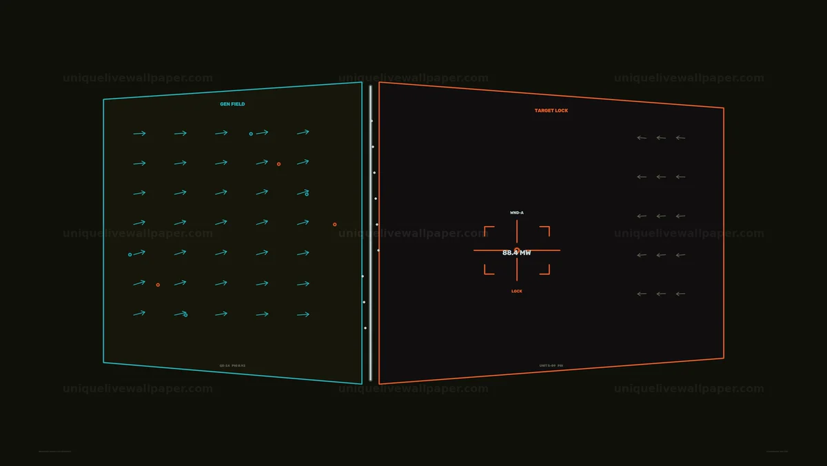 Renewable Energy Generation HUD Interface Seamless Loop