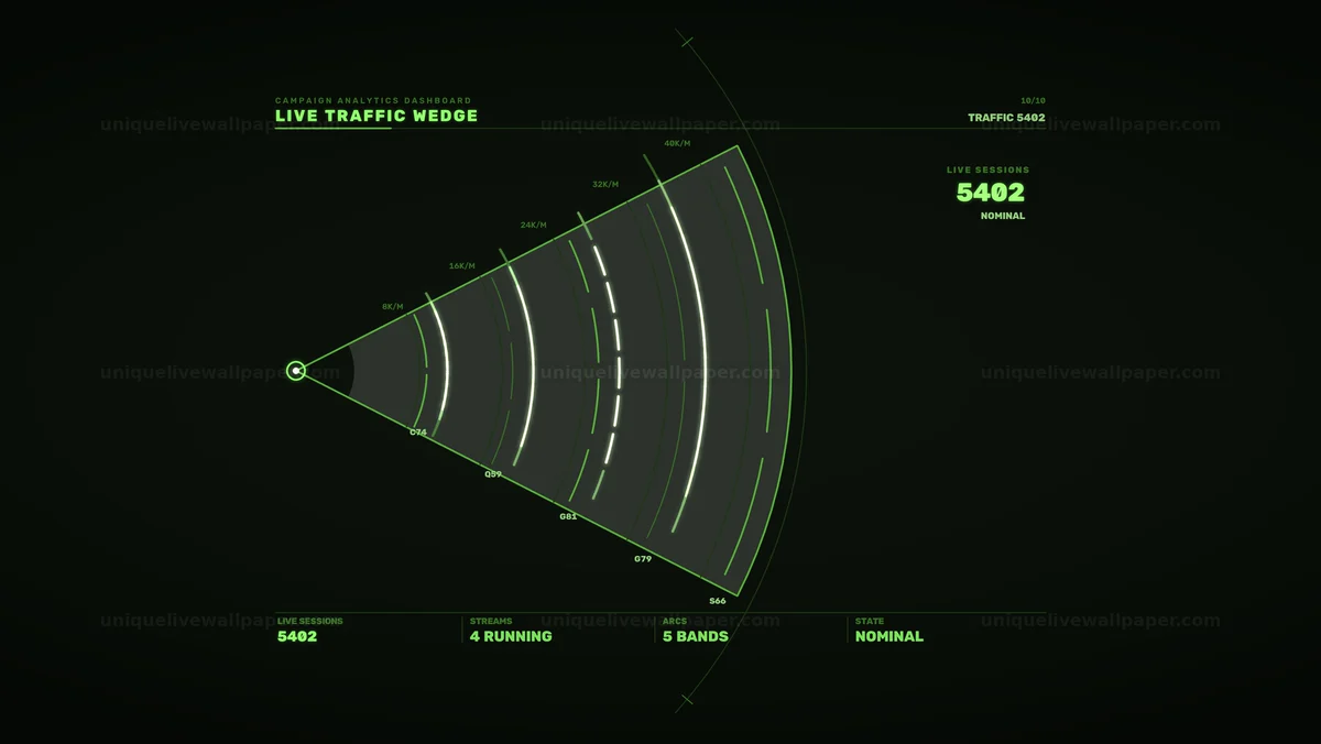 Campaign Analytics Dashboard HUD Seamless Loop