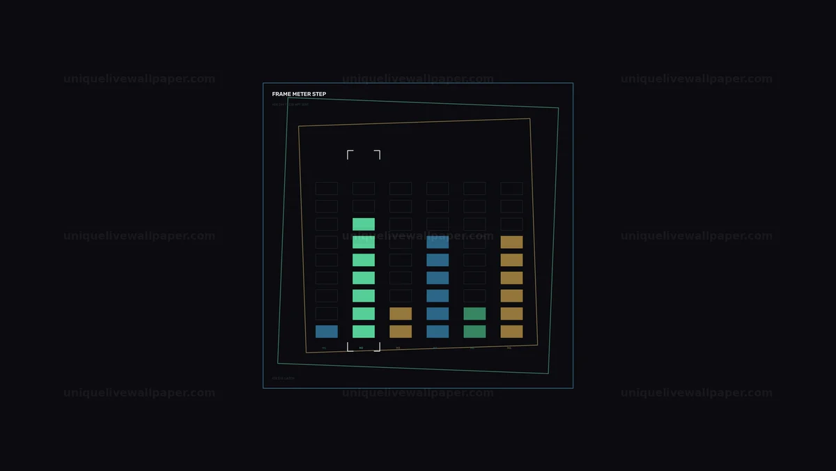 Data Dashboard Bar Chart HUD Seamless Loop