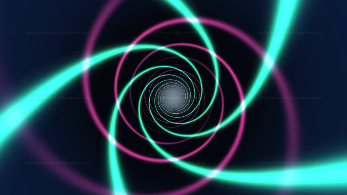Watermarked thumbnail for Neon motion blur corridor background creates a tunnel effect