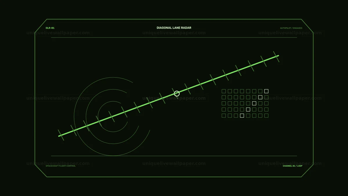 Watermarked thumbnail for Spacecraft Autopilot Radar Dashboard Seamless Loop