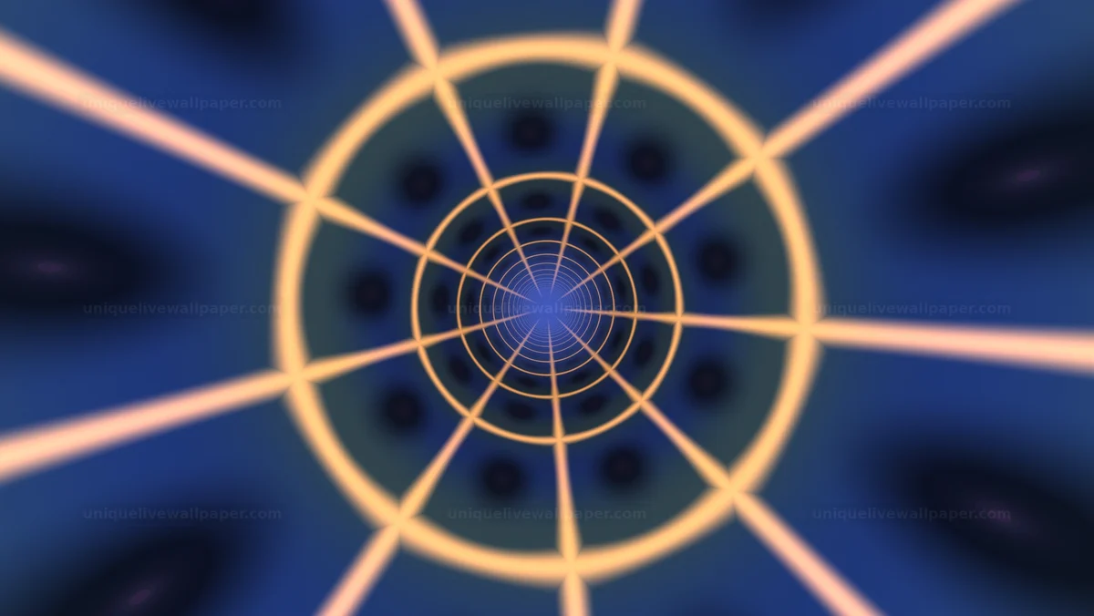 Abstract folded space tunnel background shows a hypnotic effect