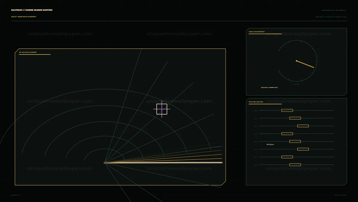 Marine Seabed Mapping HUD Seamless Loop