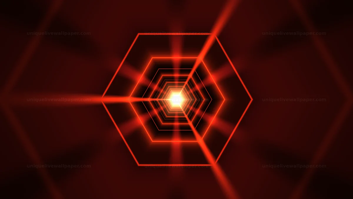 Red Cosmic Wormhole Tunnel Seamless Loop