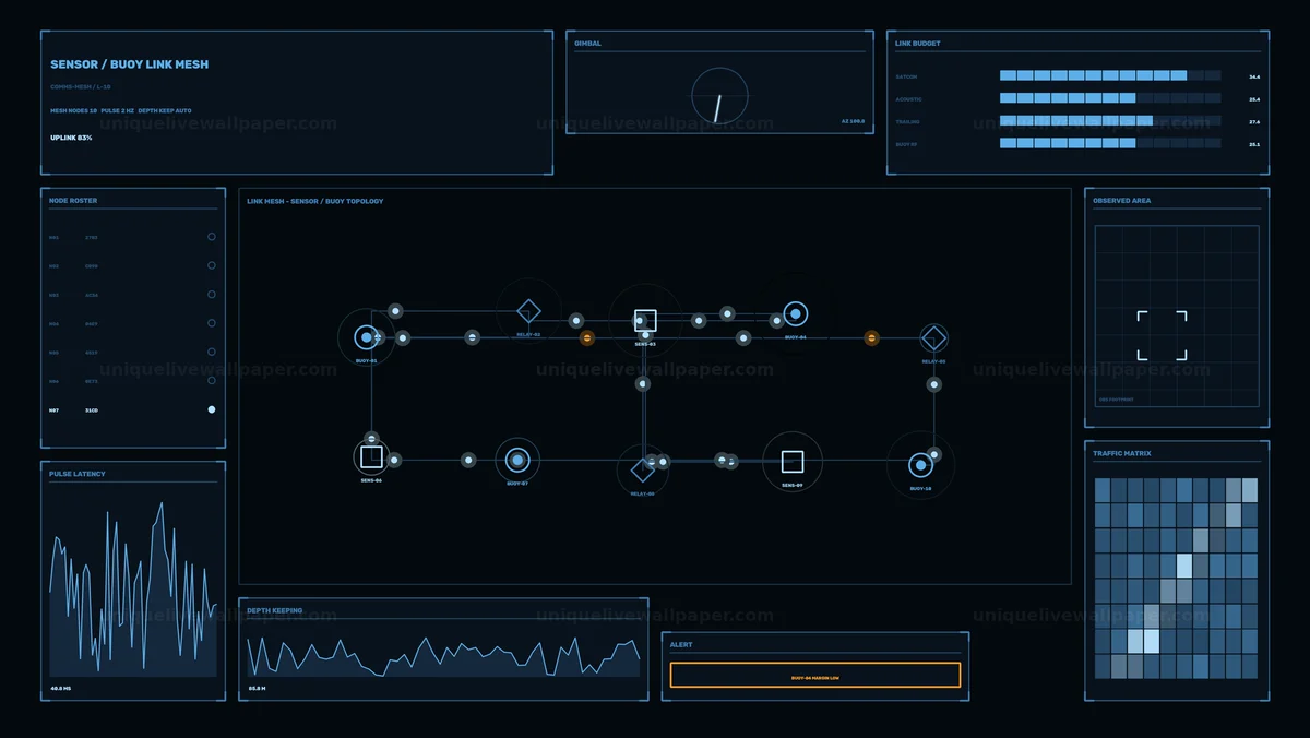 Sensor Buoy Link Mesh HUD Seamless Loop