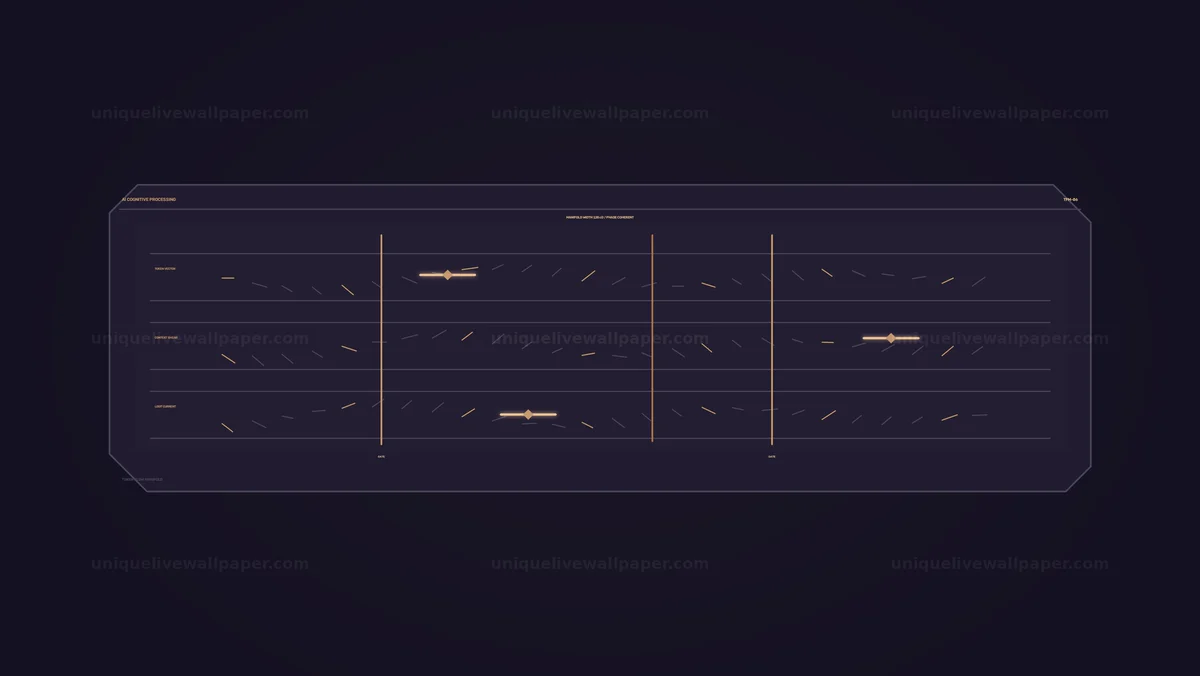 AI Cognitive Processing HUD Seamless Loop
