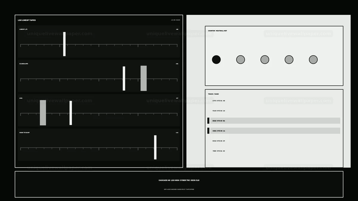 Aircraft Carrier Recovery HUD Seamless Loop